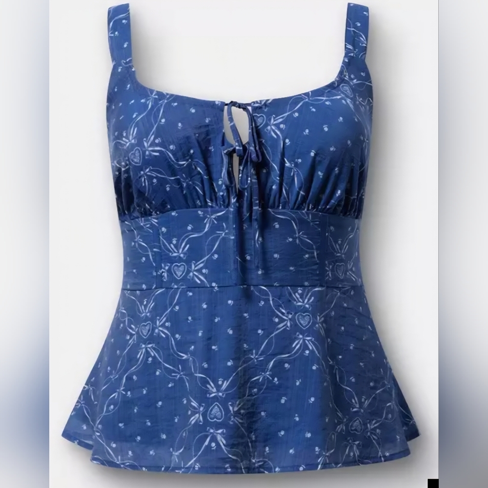 NWT Torrid Peplum Corset Top - 00X